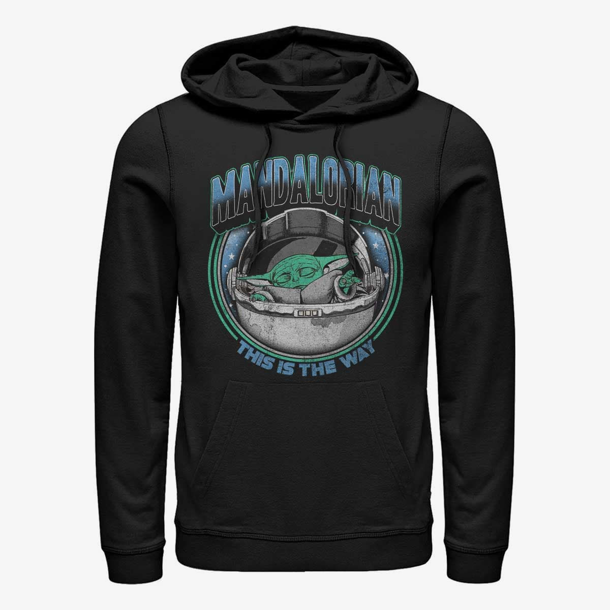 Hoodies and sweatshirts  Merch Star Wars: The Mandalorian - VINT MAGIC Unisex Hoodie Black