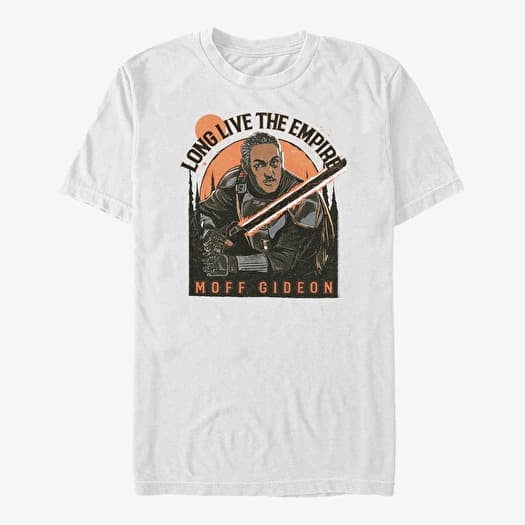 Тениска Merch Star Wars: The Mandalorian - Long Live The Empire Unisex T-Shirt White