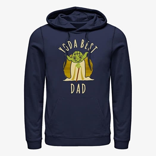 Sweatshirt Merch Star Wars: Classic - Best Dad Yoda Says Unisex Hoodie Navy Blue