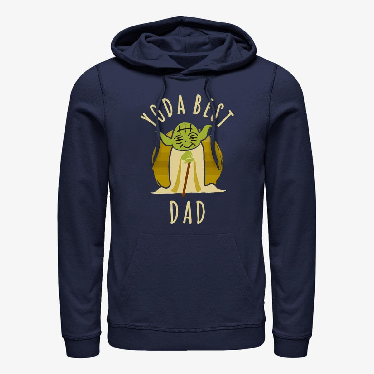Толстовки та реглани Merch Star Wars: Classic - Best Dad Yoda Says Unisex Hoodie Navy Blue