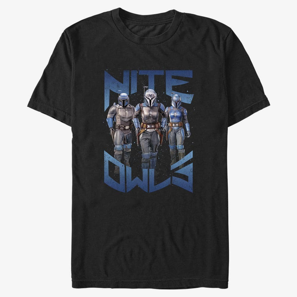 Тениски Merch Star Wars: The Mandalorian - Nite Owl Unisex T-Shirt Black