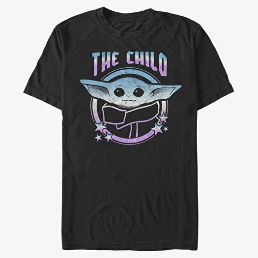 T-shirt Merch Star Wars: The Mandalorian - Child Stars Unisex T-Shirt Black