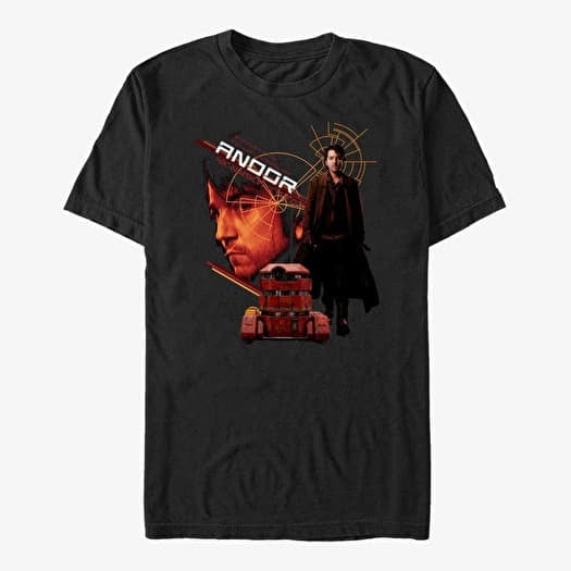 Tričko Merch Star Wars: Andor - ANDOR HERO Unisex T-Shirt Black