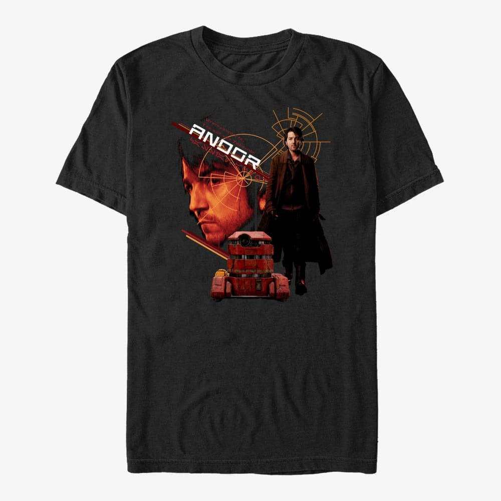Тениски Merch Star Wars: Andor - ANDOR HERO Unisex T-Shirt Black