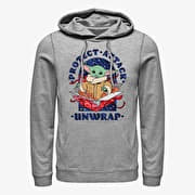 Merch Star Wars: The Mandalorian - Protect Attack Unwrap Unisex Hoodie Heather Grey