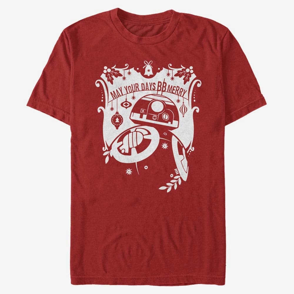 Magliette Merch Star Wars: The Force Awakens - BB Merry Unisex T-Shirt Red
