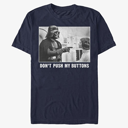 Merch Star Wars - Button Pusher Unisex T-Shirt Navy Blue