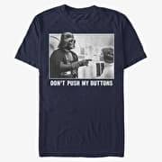 Merch Star Wars - Button Pusher Unisex T-Shirt Navy Blue
