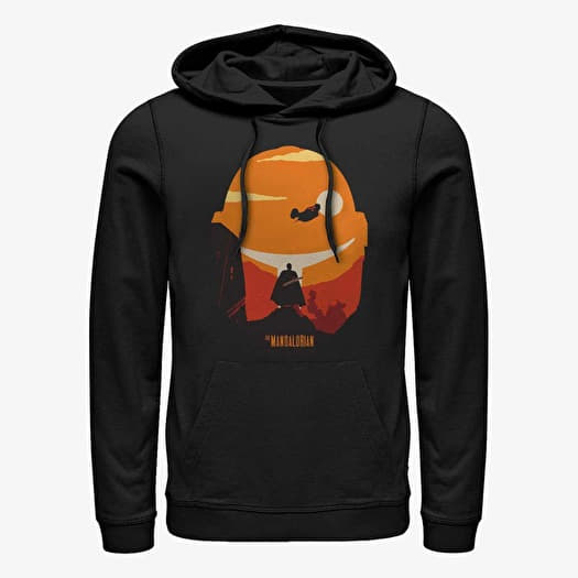 Mikina Merch Star Wars: The Mandalorian - Dark Saber Poster Unisex Hoodie Black