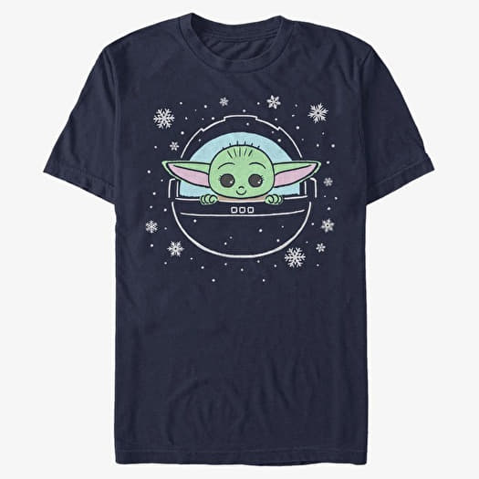 Merch Star Wars: Mandalorian - Snow Child Unisex T-Shirt Navy Blue
