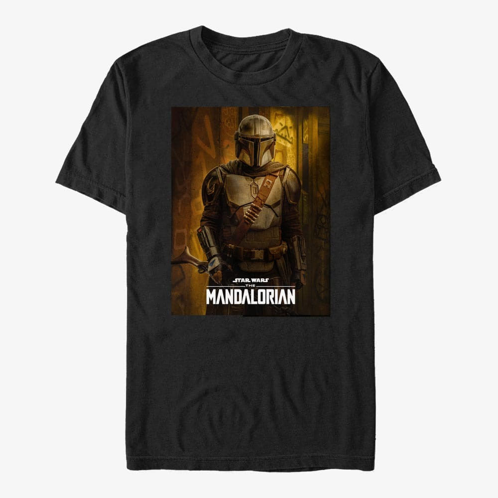 Футболки Merch Star Wars: The Mandalorian - The Mandalorian Poster Unisex T-Shirt Black