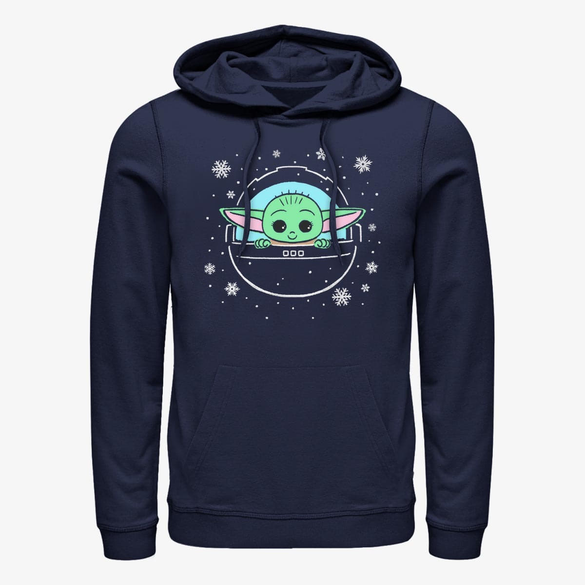 Felpe Merch Star Wars: Mandalorian - Snow Child Unisex Hoodie Navy Blue
