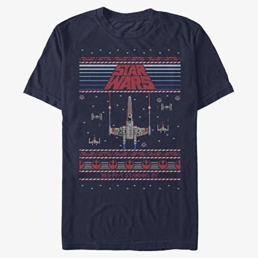 T-shirt Merch Star Wars: Classic - Red Five Standing Too Unisex T-Shirt Navy Blue