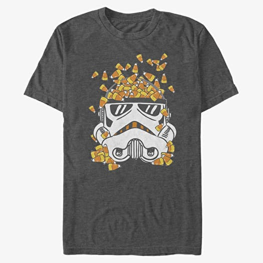Merch Star Wars - Candy Corn Trooper Unisex T-Shirt Dark Heather Grey