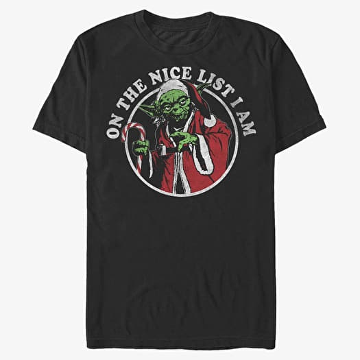 Marškinėliai Merch Star Wars - Nice List Unisex T-Shirt Black