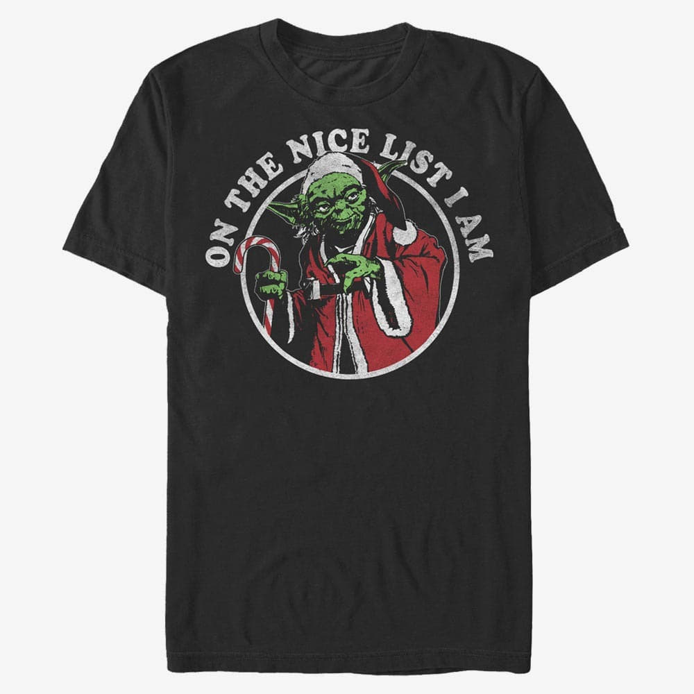 Trička Merch Star Wars - Nice List Unisex T-Shirt Black