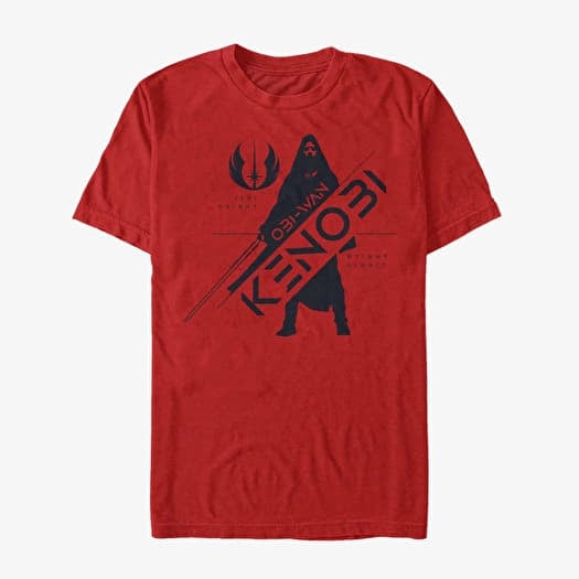 T-shirt Merch Star Wars Obi-Wan - Silhouette Obi Wan Unisex T-Shirt Red