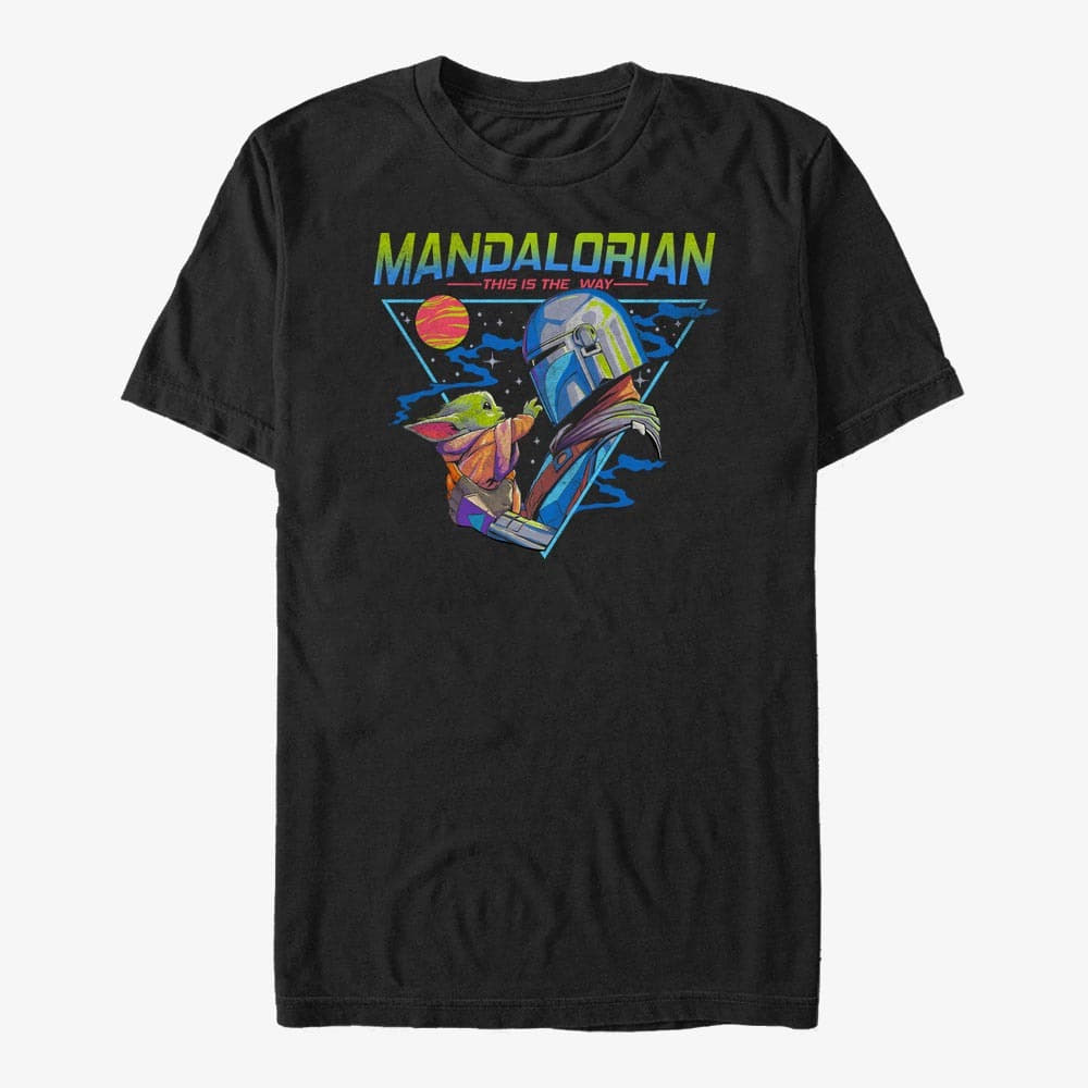 Тениски Merch Star Wars: The Mandalorian - Mandalorian Triangle Unisex T-Shirt Black