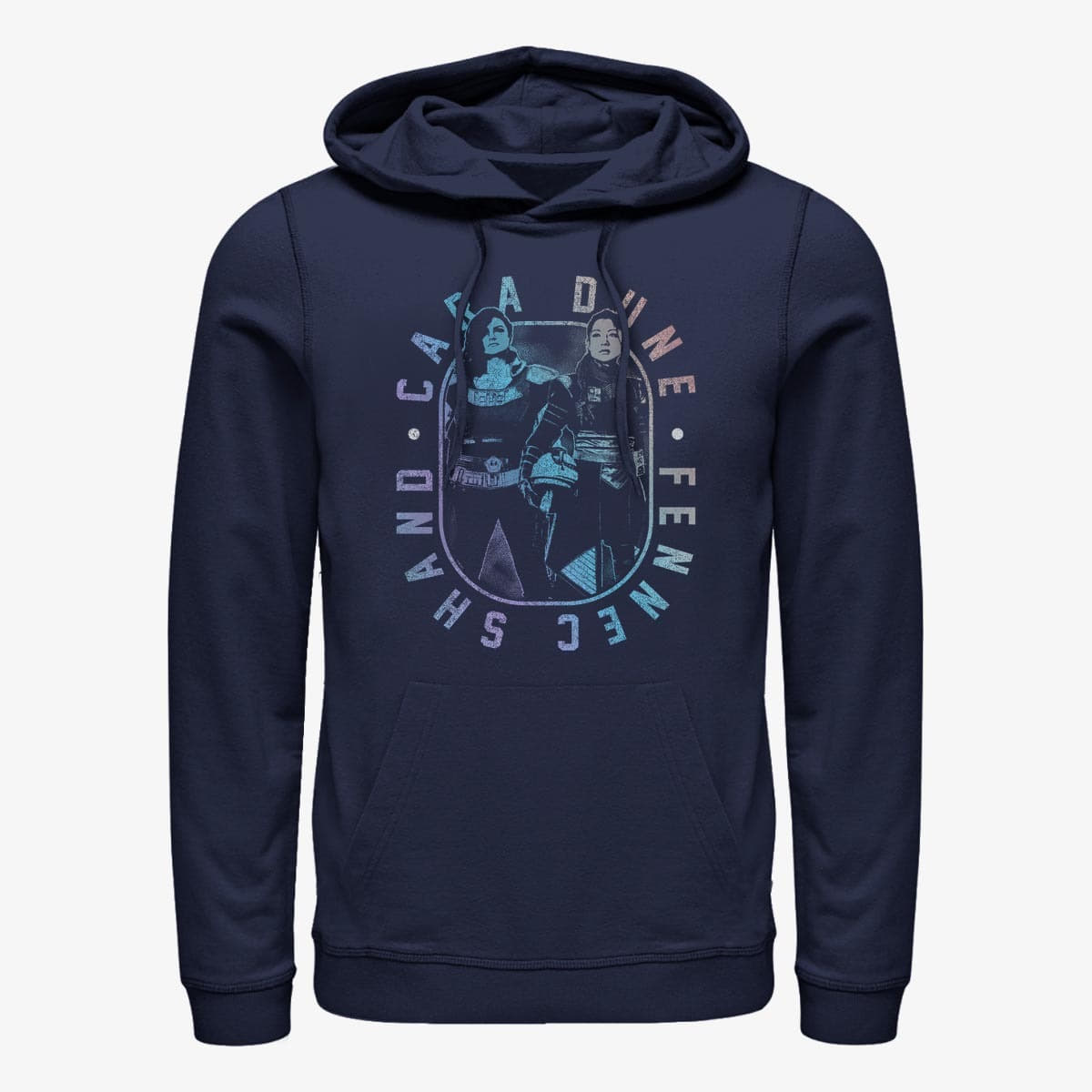 Moletons e blusas de moletom Merch Star Wars: The Mandalorian - MandoMon Epi6 More Snacks Unisex Hoodie Navy Blue
