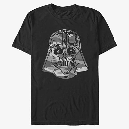 T-shirt Merch Star Wars - Camo Vader Grey Unisex T-Shirt Black