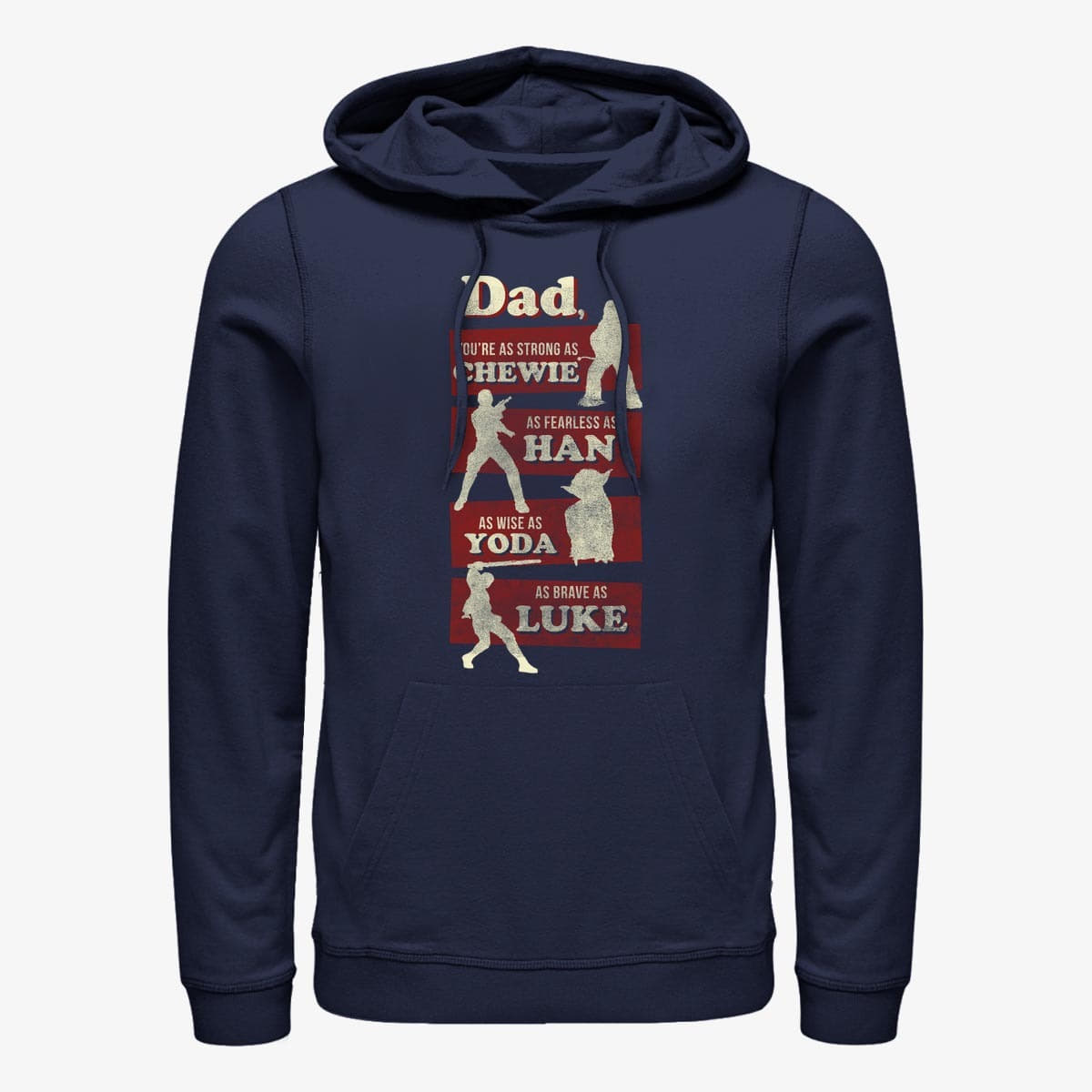 Суитчъри Merch Star Wars: Classic - DAD IS Unisex Hoodie Navy Blue