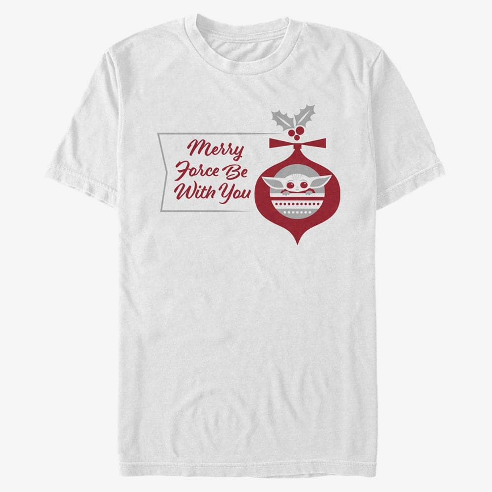 Тениски Merch Star Wars: The Mandalorian - Merry Force Unisex T-Shirt White