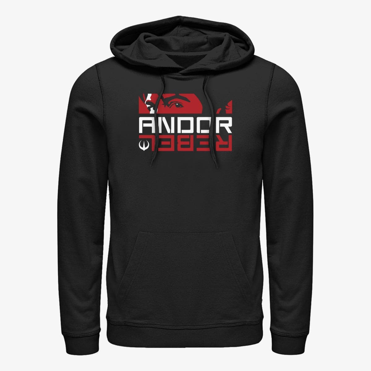 Dukserice Merch Star Wars: Andor - Andor Rebel Panel Unisex Hoodie Black