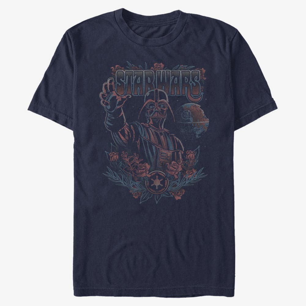 Тениски Merch Star Wars - BOHO VADER Unisex T-Shirt Navy Blue