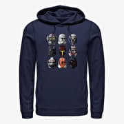 Merch Star Wars: Clone Wars - Clone Helmets Unisex Hoodie Navy Blue