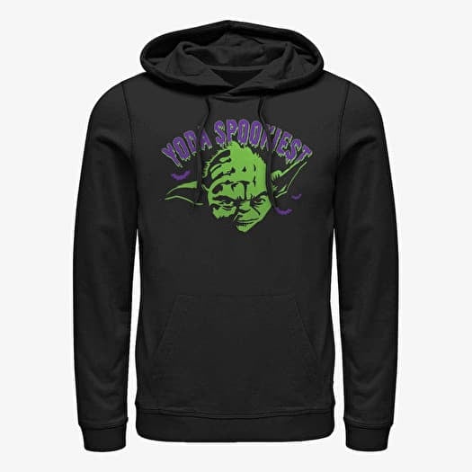 Pulóver Merch Star Wars - Yoda Spooky Unisex Hoodie Black