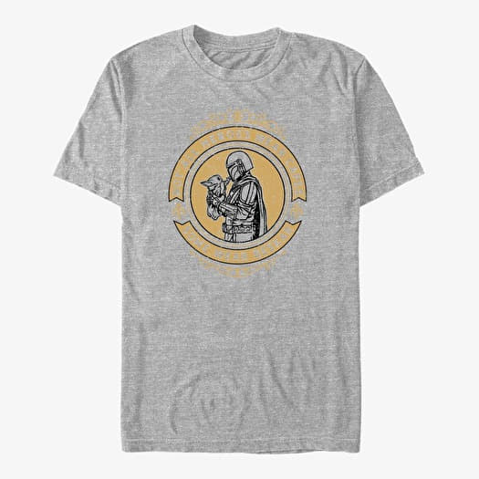 Merch Star Wars: The Mandalorian - Mando Gate Unisex T-Shirt Heather Grey