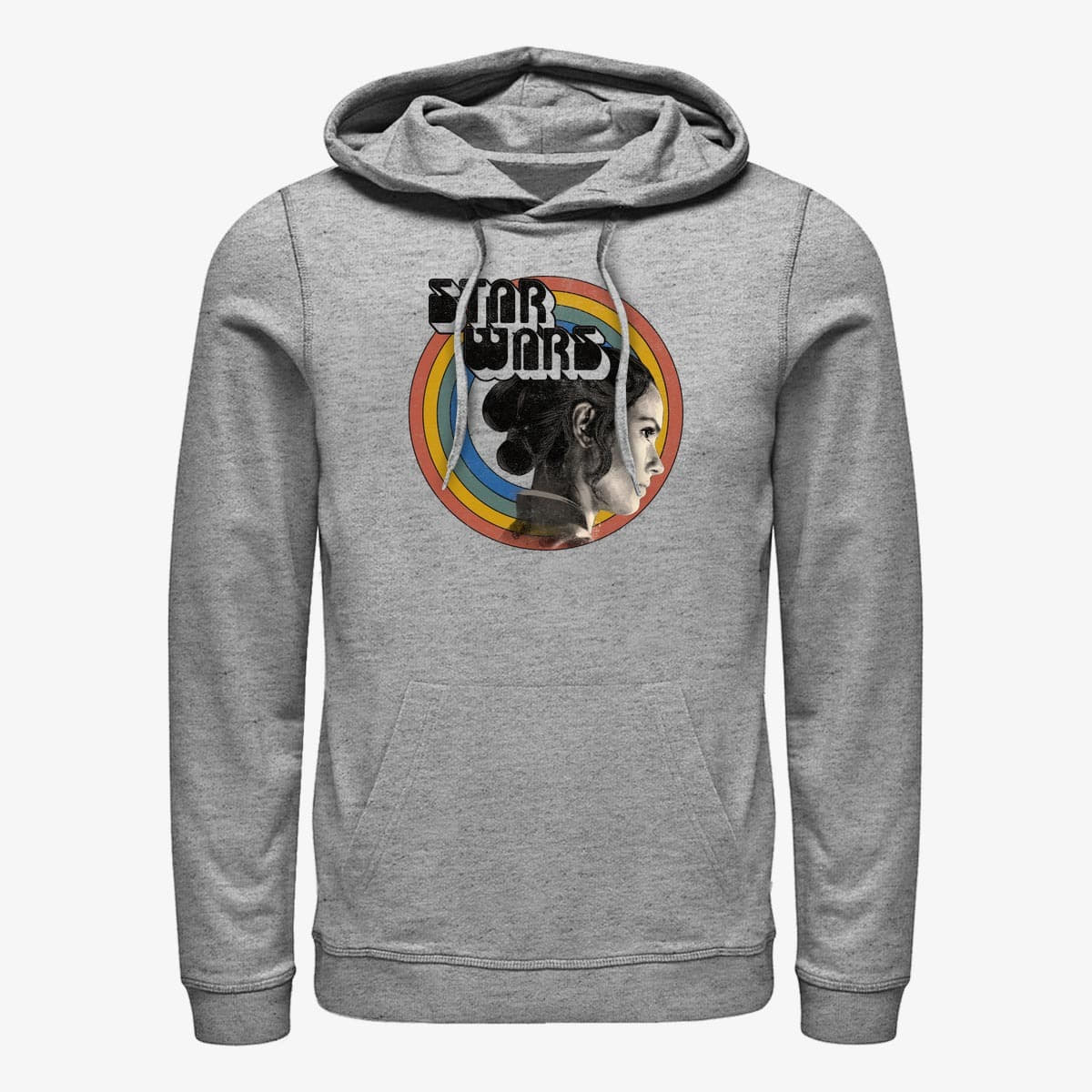 Sweatshirts Merch Star Wars: The Rise Of Skywalker - Vintage Rey Rainbow white KTS Unisex Hoodie Heather Grey