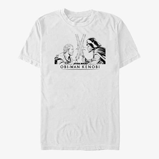 T-shirt Merch Star Wars Obi-Wan - Obi Clash Unisex T-Shirt White