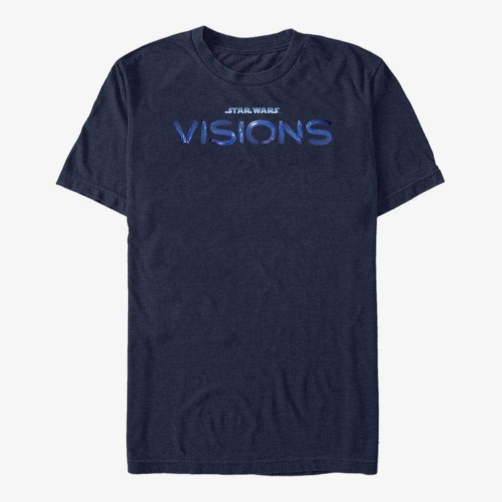 Тениски Merch Star Wars: Visions - Blue STVision Logo Unisex T-Shirt Navy Blue