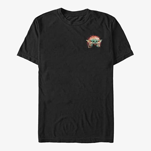 Maglietta Merch Star Wars: The Mandalorian - Sipping Starries Small Front Unisex T-Shirt Black