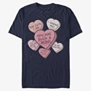 Merch Star Wars: Classic - Candy Hearts Unisex T-Shirt Navy Blue
