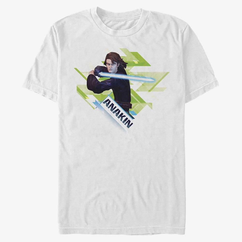 majice kratkih rukava Merch Star Wars: Clone Wars - Ani Angled Unisex T-Shirt White