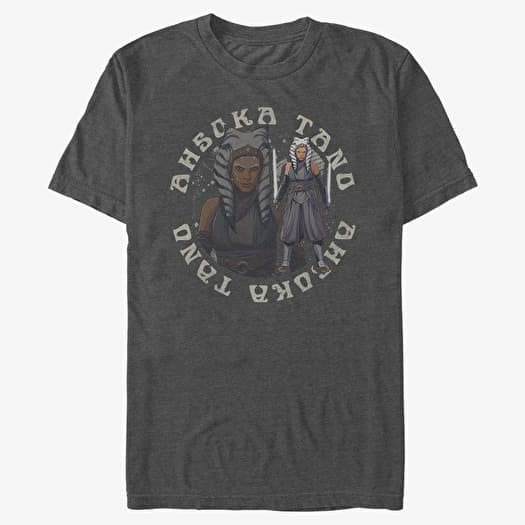 Majica Merch Star Wars: The Mandalorian - Ahsoka Tano Unisex T-Shirt Dark Heather Grey