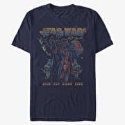 Merch Star Wars - Vader Kanji Unisex T-Shirt Navy Blue