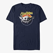 Merch Star Wars: The Mandalorian - CHILD Unisex T-Shirt Navy Blue