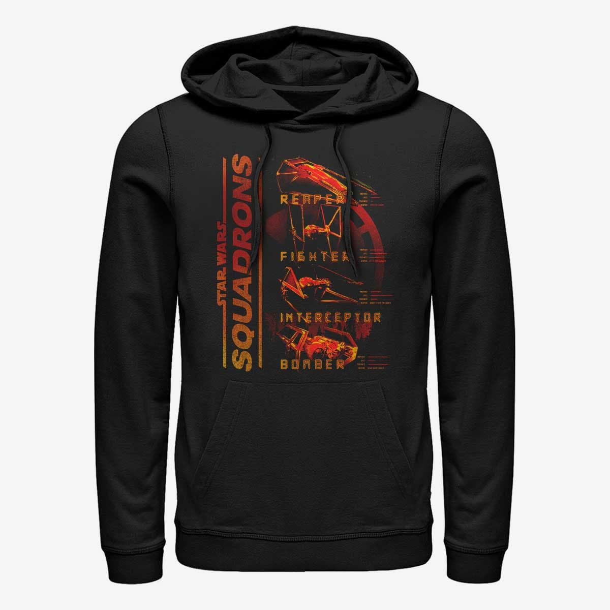 Hoodies Merch Star Wars: Squadrons - Imperial Ships Unisex Hoodie Black