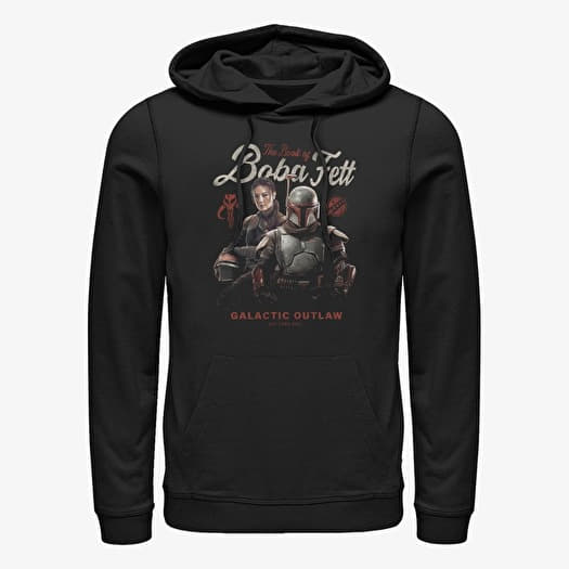 Džemperis Merch Star Wars The Book of Boba Fett - Boba Badge Unisex Hoodie Black