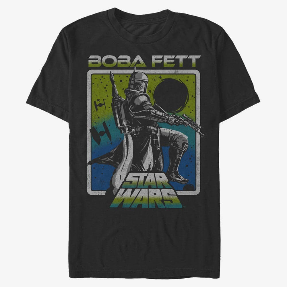 T-shirts Merch Star Wars Book of Boba Fett - Fett Sunset Unisex T-Shirt Black