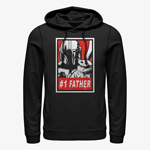 Sweatshirt Merch Star Wars: The Mandalorian - Galaxy Dad Unisex Hoodie Black