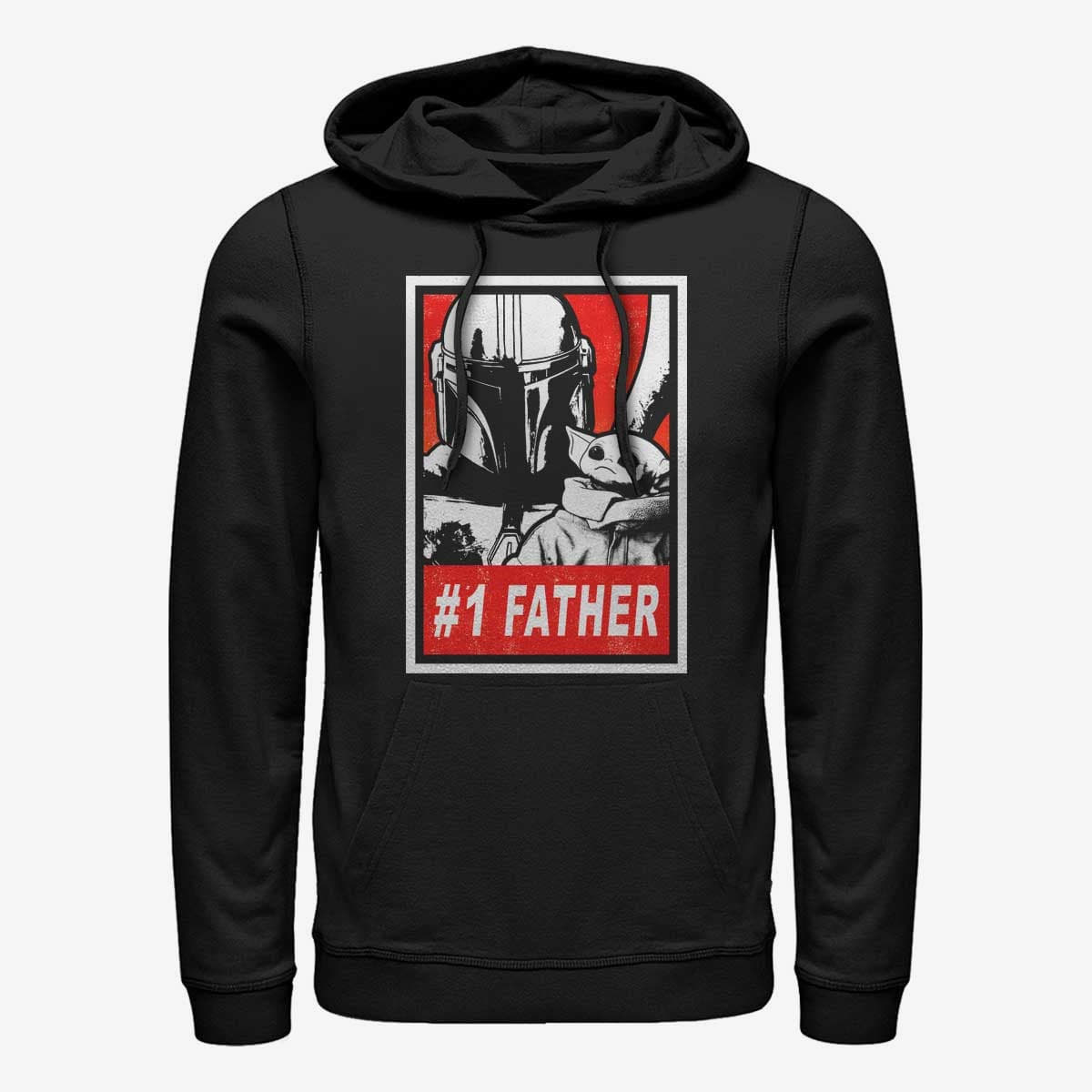 Суитчъри Merch Star Wars: The Mandalorian - Galaxy Dad Unisex Hoodie Black