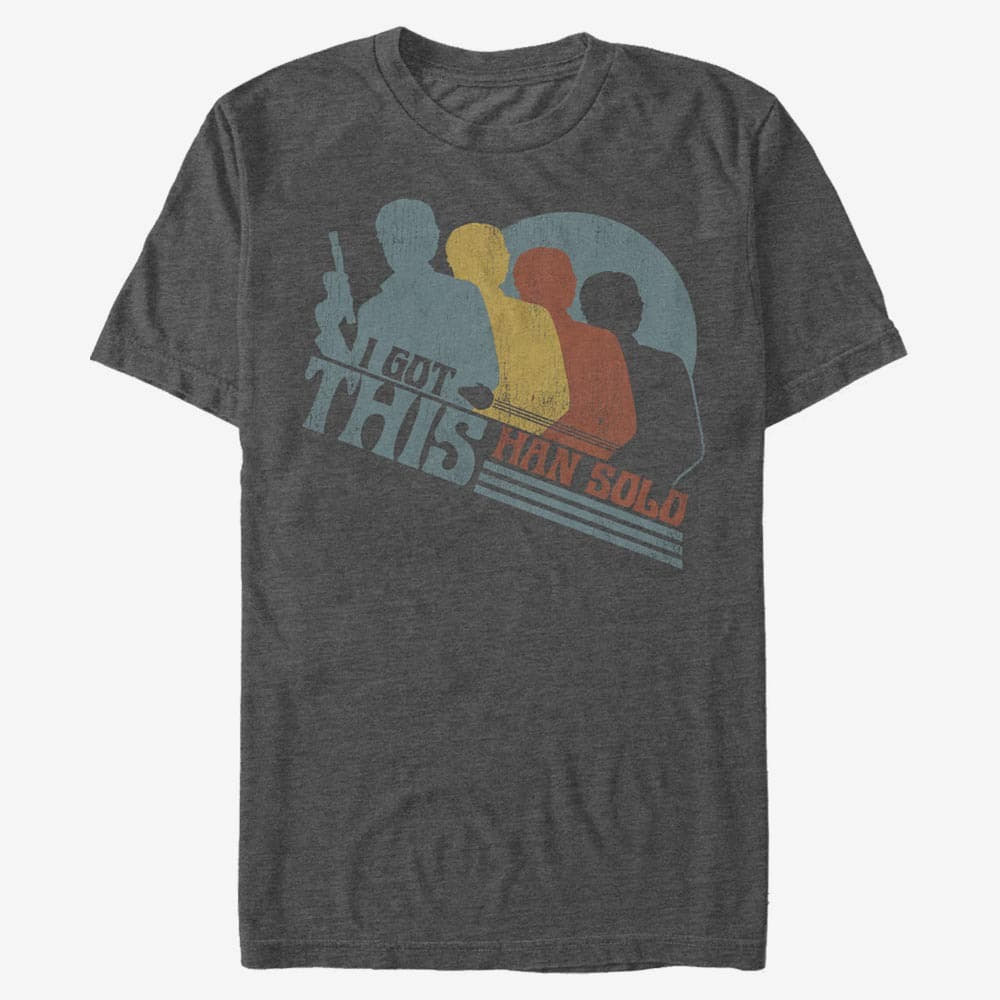 majice kratkih rukava Merch Star Wars: Han Solo - Got This too Unisex T-Shirt Dark Heather Grey