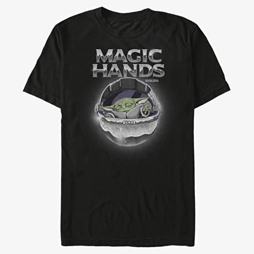 Merch Star Wars: The Mandalorian - MAGIC CHROME Unisex T-Shirt Black