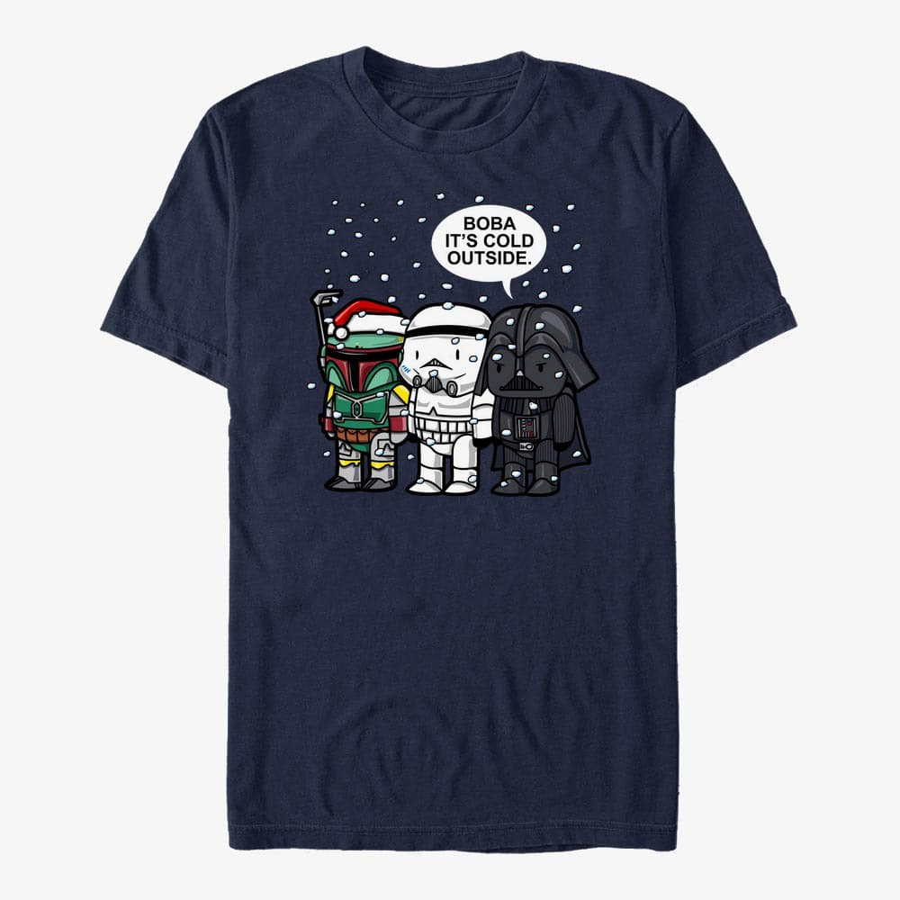 Тениски Merch Star Wars: Classic - Boba it's cold Unisex T-Shirt Navy Blue