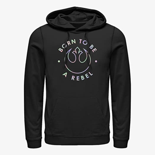 Merch Star Wars: Classic - BORN TO BE A REBEL Unisex Hoodie Black