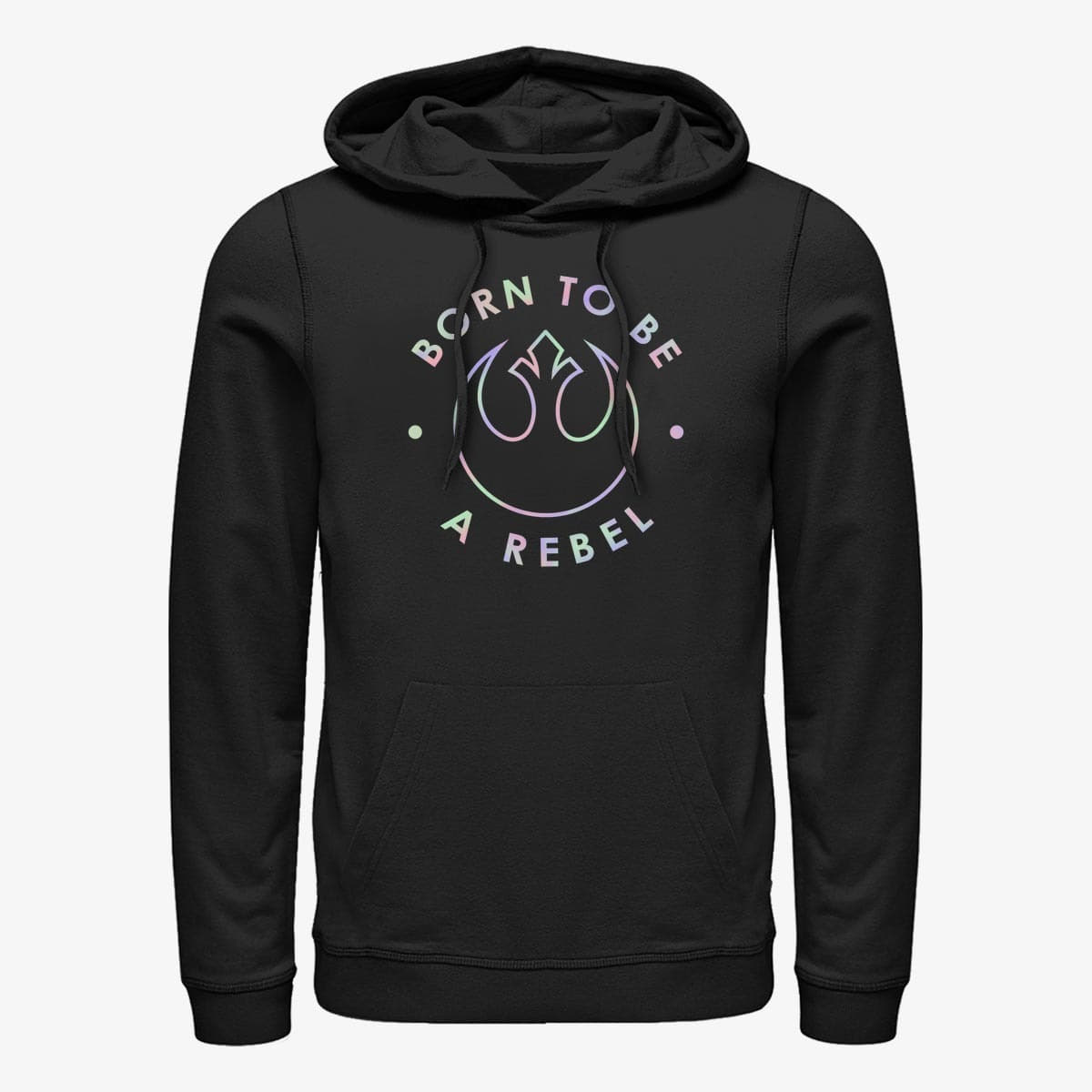 Суитчъри Merch Star Wars: Classic - BORN TO BE A REBEL Unisex Hoodie Black